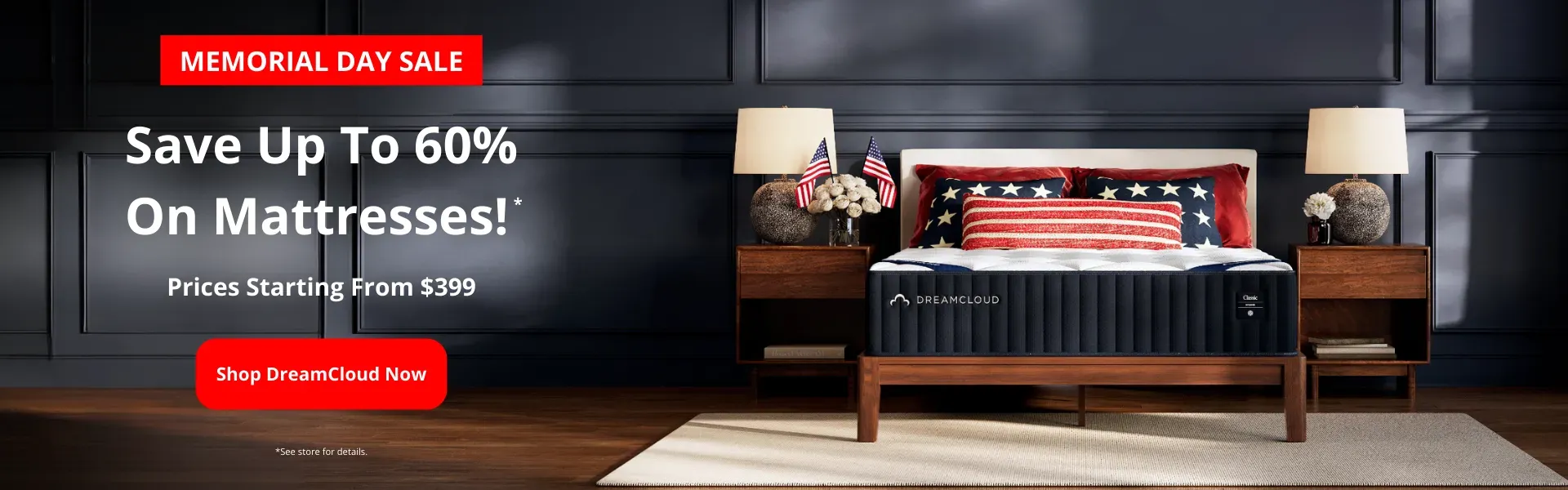 Save up to 50% off DreamCloud Mattresses!